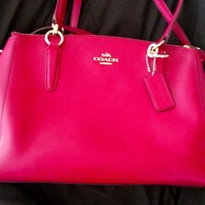 Magenta Coach bag